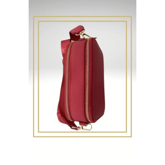 NWT Valentino Orlandi, Blush/PINK Crossbody Studded Bag MSRP $159 SAME DAY SHIP - Picture 2 of 5